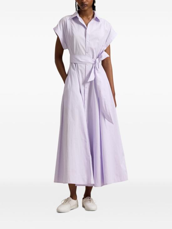 26SS 폴로 랄프로렌 미디 원피스 211A96363 002 Purple - POLO RALPH LAUREN