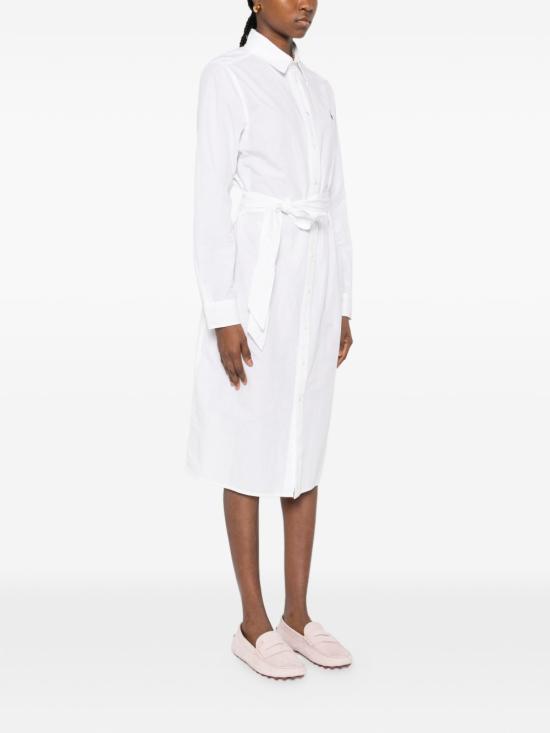 26SS 폴로 랄프로렌 미디 원피스 211B18781 001 White - POLO RALPH LAUREN