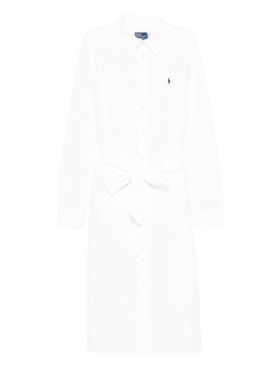 26SS 폴로 랄프로렌 미디 원피스 211B18781 001 White