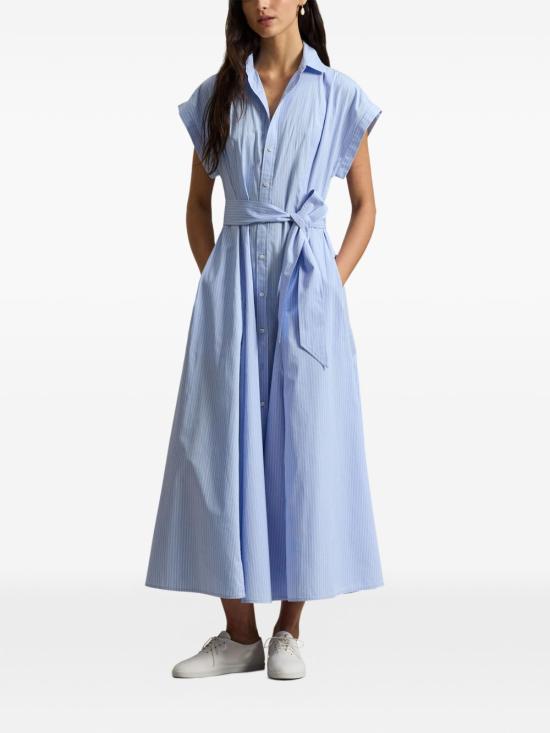 26SS 폴로 랄프로렌 미디 원피스 211A96363 001 Clear Blue - POLO RALPH LAUREN