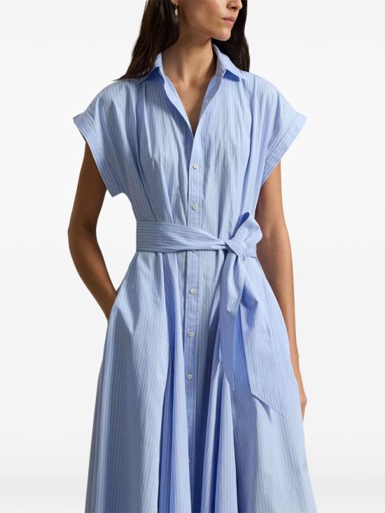 26SS 폴로 랄프로렌 미디 원피스 211A96363 001 Clear Blue - POLO RALPH LAUREN