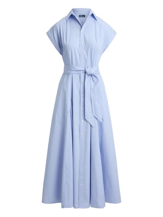 26SS 폴로 랄프로렌 미디 원피스 211A96363 001 Clear Blue