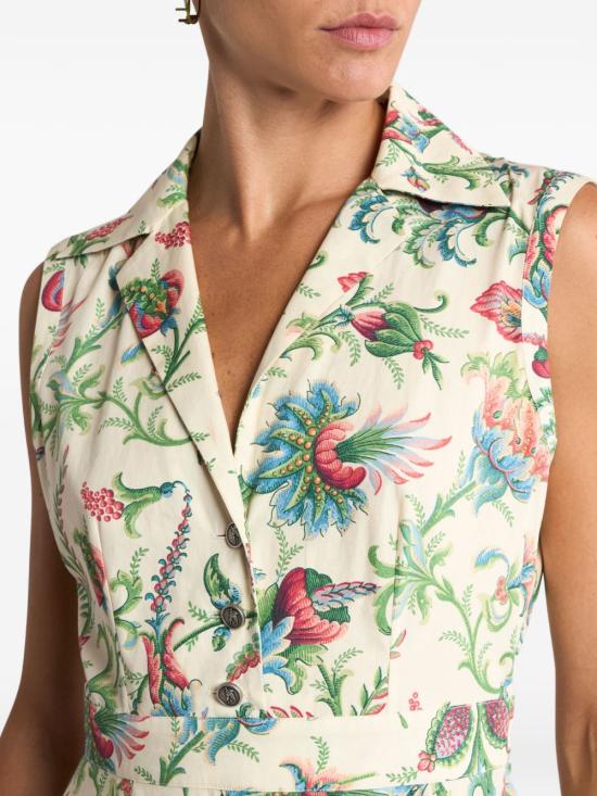 26SS 에트로 미디 원피스 WRHA040399SA5R9 X0803 White - ETRO