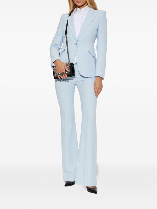 26SS 알렉산더 맥퀸 미디 원피스 857750QEAAA 4602 Clear Blue