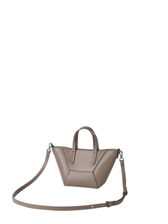26SS 브루넬로 쿠치넬리 카프스킨 BC Duo 미니 백 모닐레 장식 MBXAD2675 C8922 Dove Grey - BRUNELLO CUCINELLI