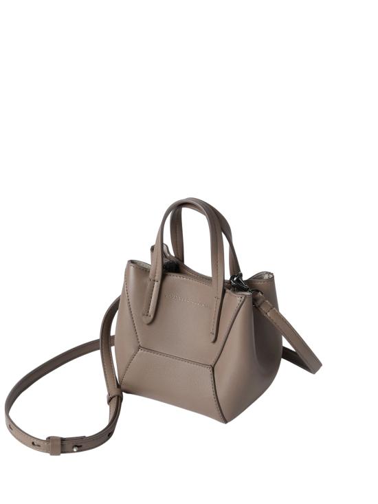 26SS 브루넬로 쿠치넬리 카프스킨 BC Duo 미니 백 모닐레 장식 MBXAD2675 C8922 Dove Grey - BRUNELLO CUCINELLI