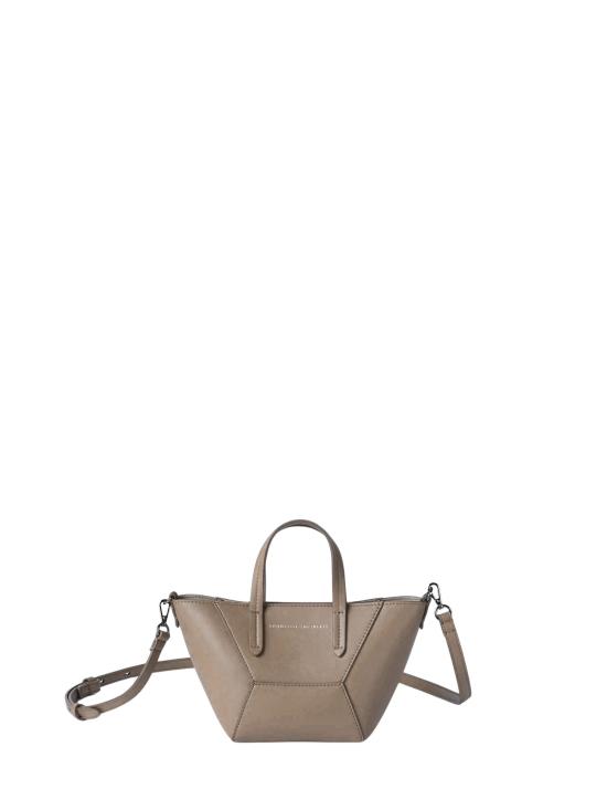 26SS 브루넬로 쿠치넬리 카프스킨 BC Duo 미니 백 모닐레 장식 MBXAD2675 C8922 Dove Grey