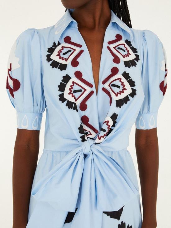 26SS 팜 리오 미디 원피스 344655 BLUEL0003 Clear Blue - FARM RIO