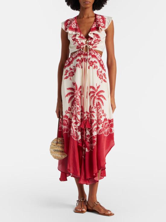 26SS 팜 리오 미디 원피스 344105 GUANACASTESAND26057 Red - FARM RIO