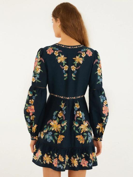 26SS 팜 리오 미디 원피스 349060 MAIRAFLORALDARKBLUE26059 Blue - FARM RIO