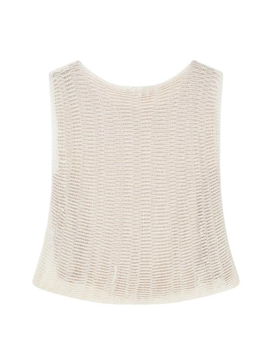 26SS 조르지오 아르마니 민소매 티셔츠 GW003389 AF24181U1083 Beige - GIORGIO ARMANI