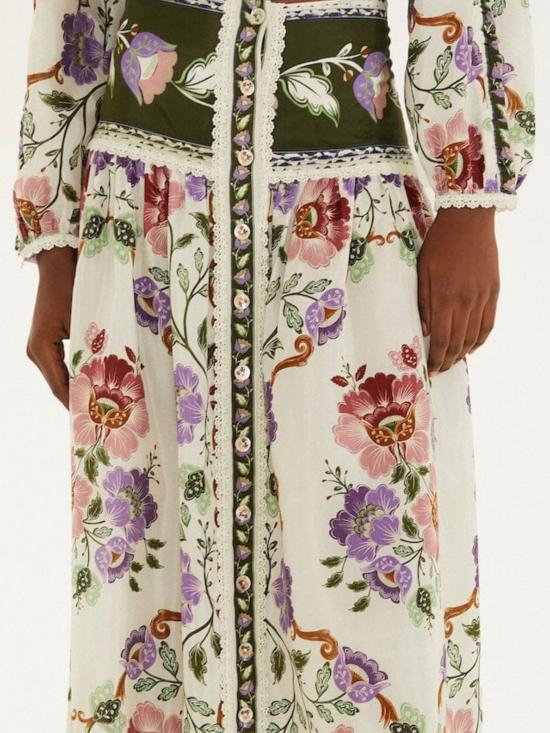 26SS 팜 리오 미디 스커트 344235 ROCOCOFLOWERSCREAM26091 MultiColour - FARM RIO