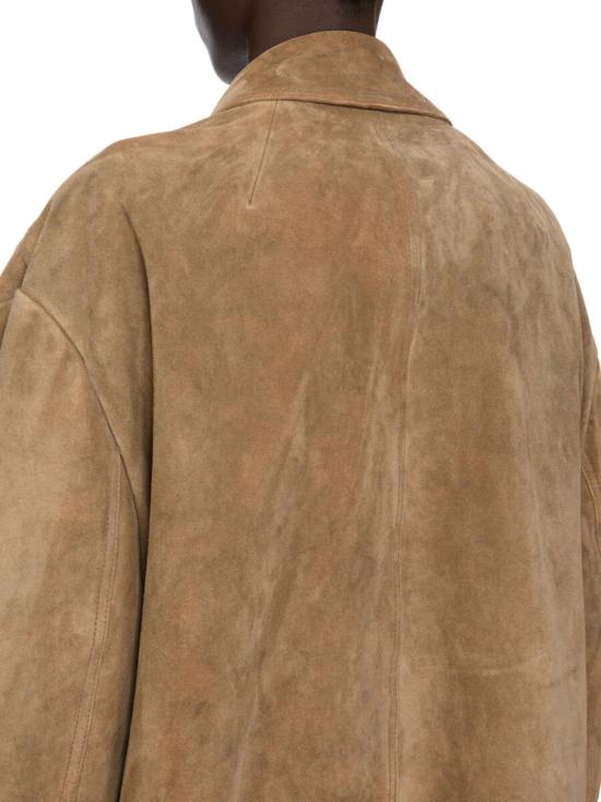 26SS 릭 오웬스 가죽 자켓 RP01F6705 LCSU104 Brown - RICK OWENS