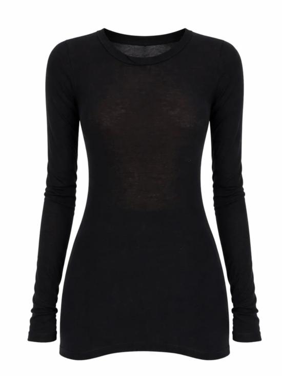 26SS 릭 오웬스 긴팔 티셔츠 RP01F6202 MR09 Black