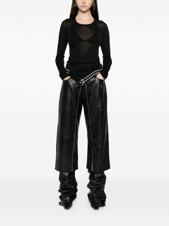 26SS 릭 오웬스 긴팔 티셔츠 RP01F6202 MR09 Black - RICK OWENS