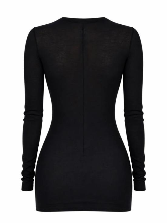 26SS 릭 오웬스 긴팔 티셔츠 RP01F6202 MR09 Black - RICK OWENS