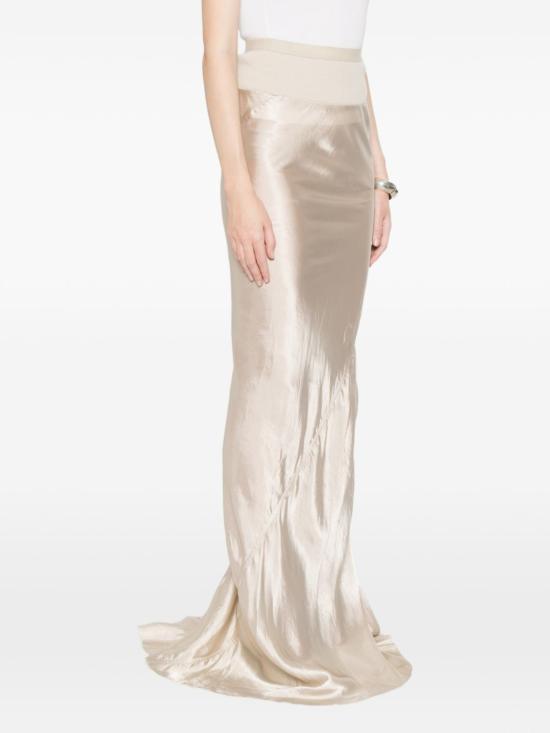 26SS 릭 오웬스 미디 스커트 RP01F6381 N138 Beige - RICK OWENS