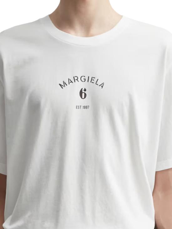 26SS MM6 메종마르지엘라 반팔 티셔츠 SH2GC0038 M20048101 White - MM6 MAISON MARGIELA