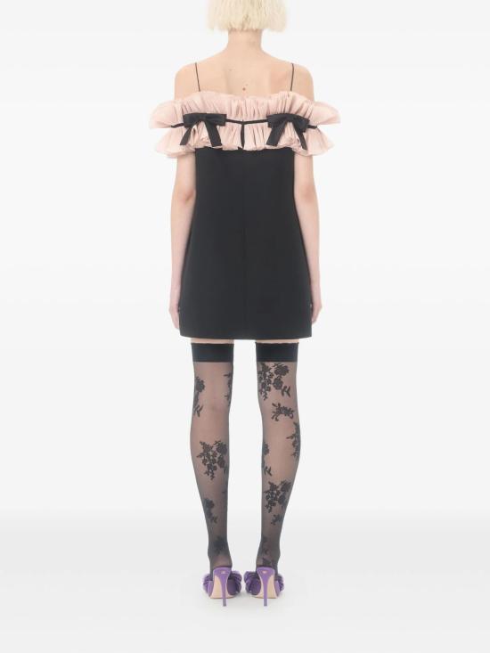 26SS 발렌티노 가라바니 미디 원피스 BVAHQ01CF 45B Black - VALENTINO GARAVANI