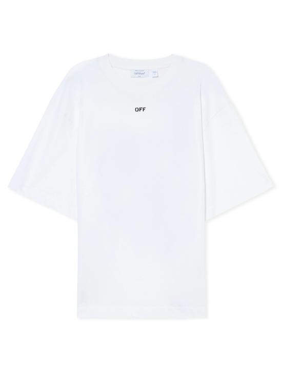 26SS 오프화이트 반팔 티셔츠 44MAA120S26J00J 100 White