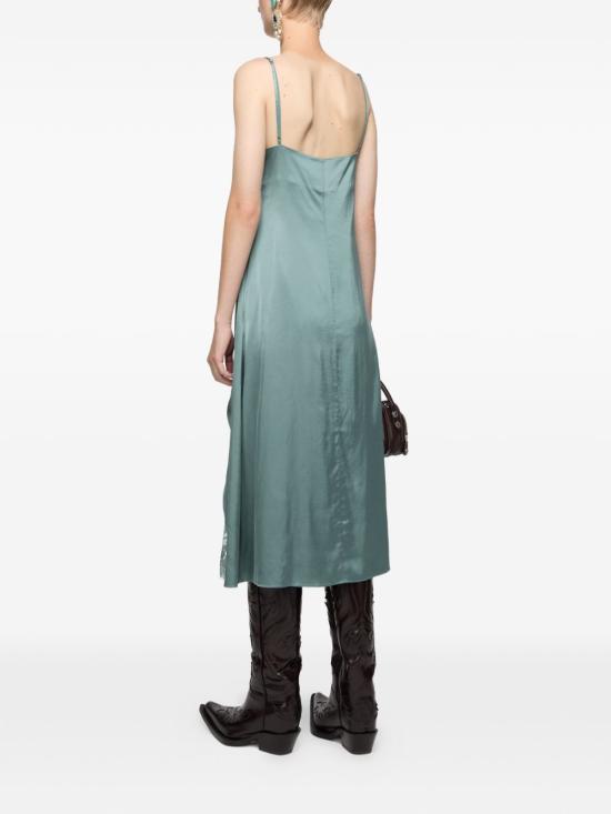 26SS 아크네 스튜디오 사틴 드레스 A20926 ABC Sage green - ACNE STUDIOS