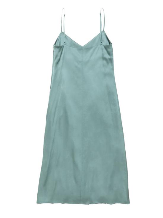 26SS 아크네 스튜디오 사틴 드레스 A20926 ABC Sage green - ACNE STUDIOS