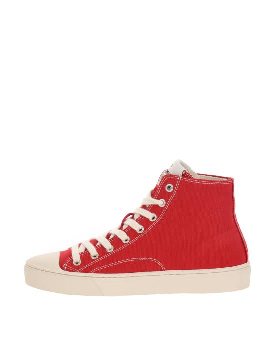 26SS 비비안웨스트우드 플림솔 하이탑 에코 스니커즈 75010001W W0004 h406 red ROSSO - VIVIENNE WESTWOOD