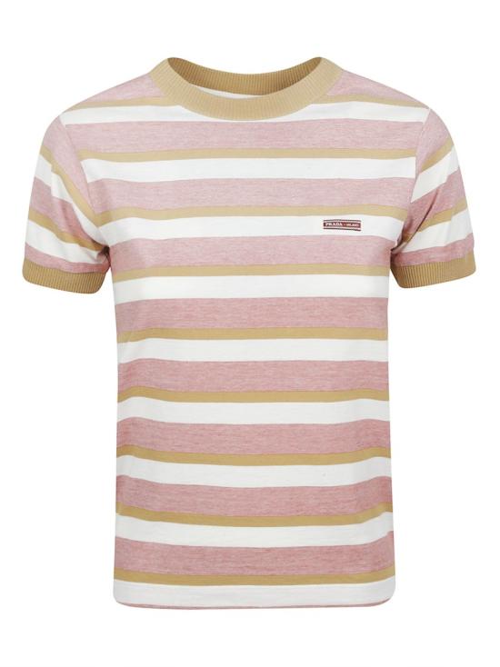 26SS 프라다 반팔 티셔츠 39662SOOO19AT White