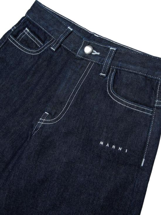 26SS [키즈] 마르니 쇼츠/버뮤다 M01709M00WH 0M01 Blue - MARNI