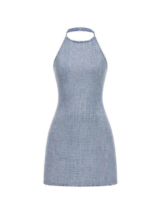 26SS 셀프 포트레이트 미디 원피스 804S BL BLUE Blue