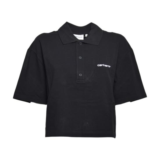 26SS 칼하트 WIP 숏슬리브 칼하트 스크립트 폴로 티셔츠 I034553 0D2XX