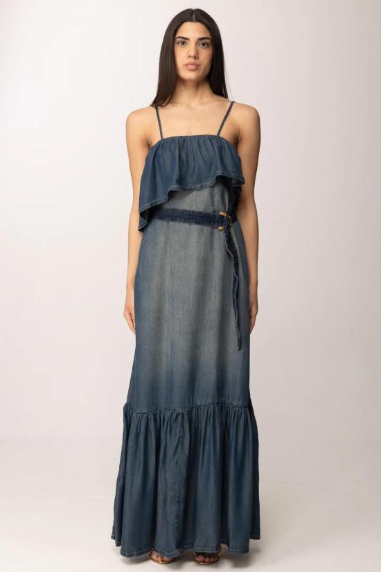 26SS 핑코 미디 원피스 106626A388 PJC Lavaggio medio scuro - PINKO