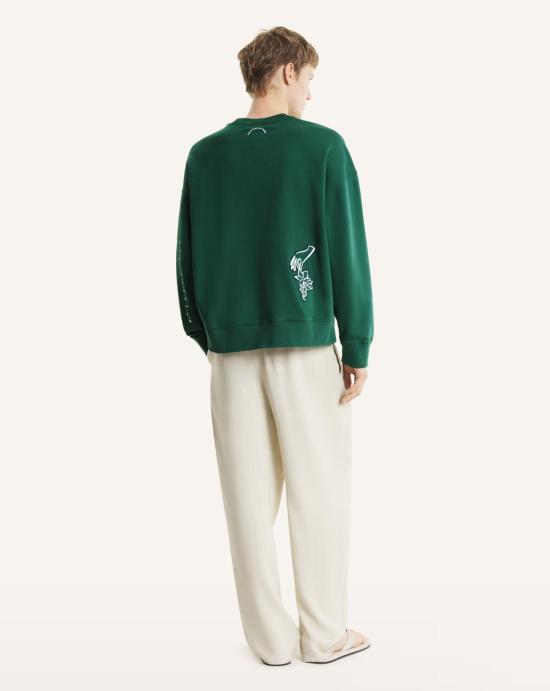 26SS 메종키츠네 긴팔 티셔츠 QM00303KM0340 P399 Bottle green - MAISON KITSUNE