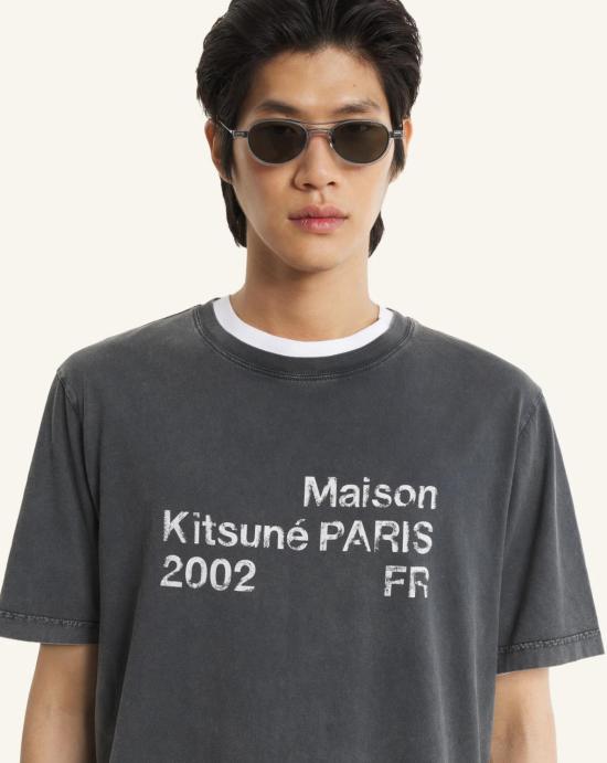 26SS 메종키츠네 반팔 티셔츠 PM00124KJ7036 0519 Black faded - MAISON KITSUNE