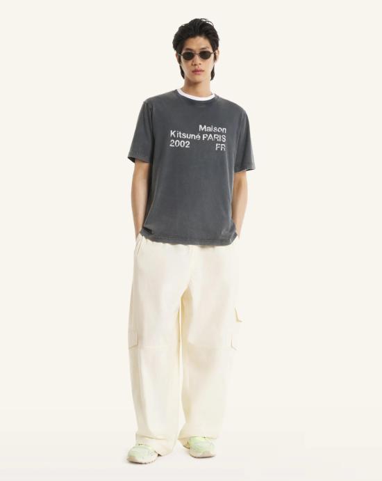 26SS 메종키츠네 반팔 티셔츠 PM00124KJ7036 0519 Black faded - MAISON KITSUNE