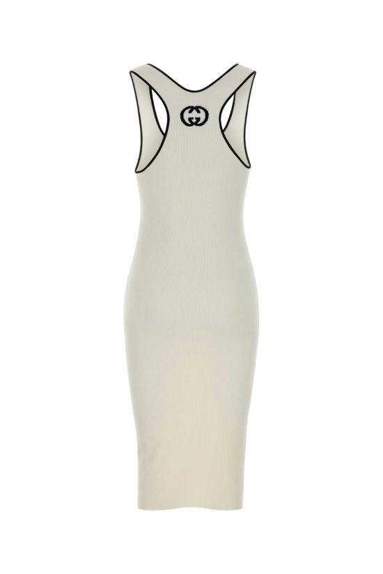 26SS 구찌 미디 원피스 856221XKFCZ 9232 White - GUCCI