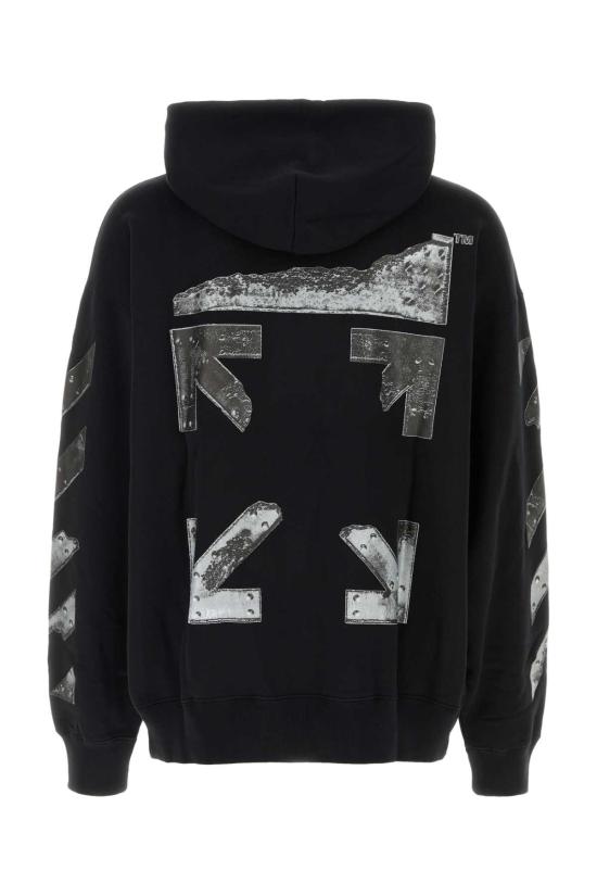 26SS 오프화이트 후드 티셔츠 44MBB085S26F00 1001 Black - OFF WHITE