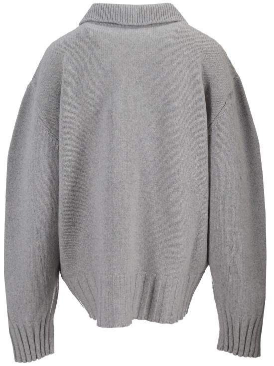 26SS 디 아티코 스웨터 260WCD00013KWS012AA 607 LIGHT GREY - THE ATTICO