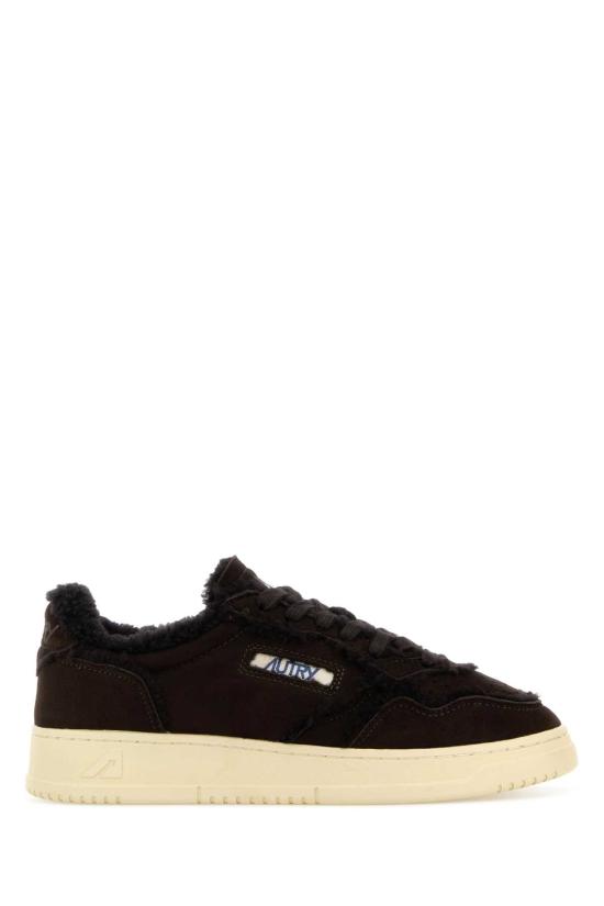 25FW 오트리 메달리스트 로우 레더 스니커즈 AULW GX03 Brown