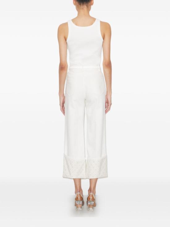 26SS 토리버치 데님 팬츠 183553 100 White - TORY BURCH