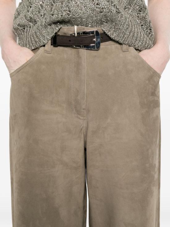 26SS 브루넬로 쿠치넬리 스트레이트 팬츠 M0CLFP9187 C8850 Brown - BRUNELLO CUCINELLI