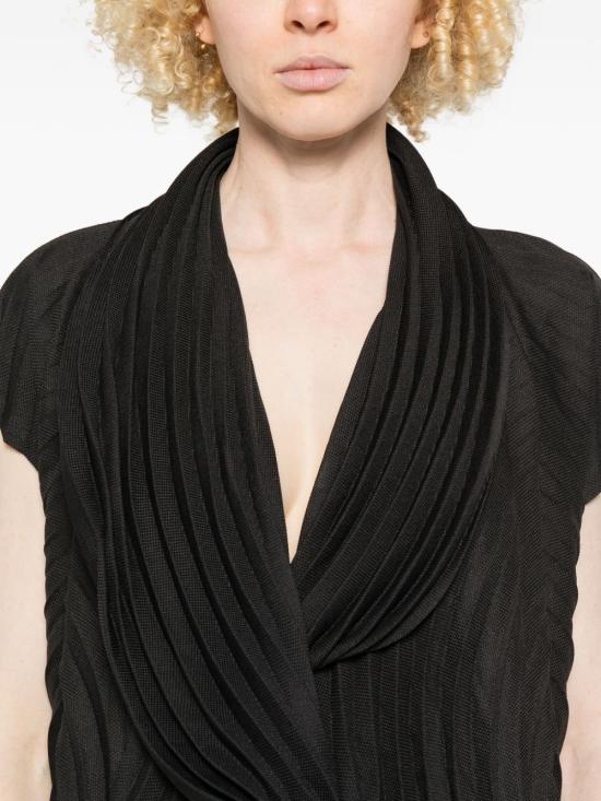 26SS 이세이 미야케 스웨터 IM66FE669 15 Black - ISSEY MIYAKE