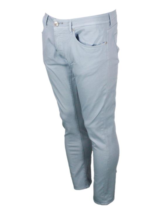 26SS 트라마로사 스트레이트 팬츠 LEONARDOCGS365 0252 Water - TRAMAROSSA