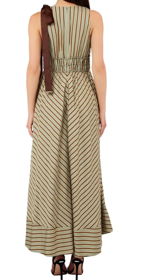 26SS 리우조 미디 원피스 CA6267 T553AP9641 Green tabacco - LIU JO