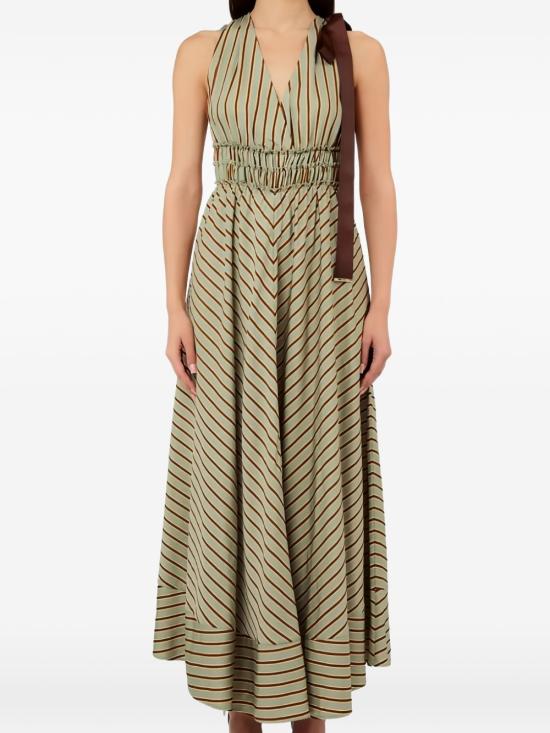 26SS 리우조 미디 원피스 CA6267 T553AP9641 Green tabacco - LIU JO