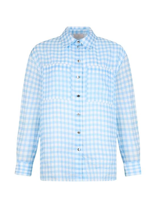 26SS 리우조 셔츠 WA6302 T9426P9242 Vichy b b wave - LIU JO