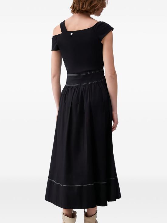 26SS 리우조 미디 원피스 WA6523 J3890A3573 Black - LIU JO