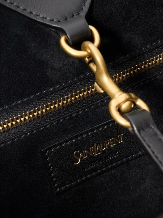 26SS 생로랑 그레인드 레더 Y 토트백 817602AAEB3 1000 BLACK - SAINT LAURENT