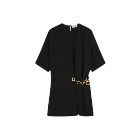 26SS 셀린느 캐디 랩 드레스 RR0K80T25 38NO BLACK