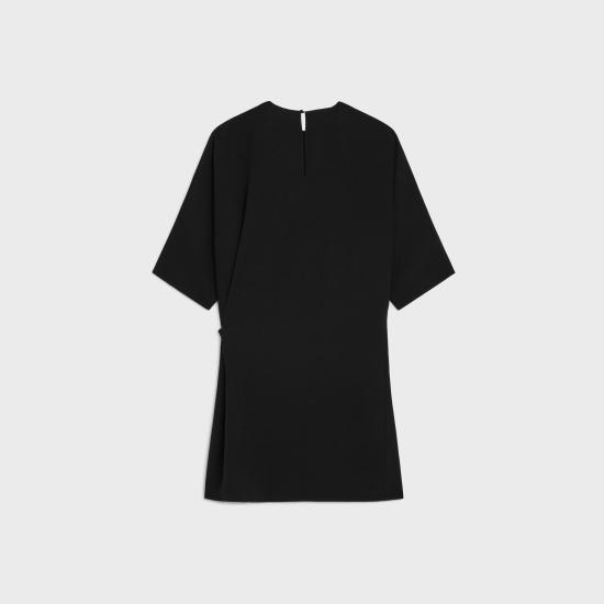 26SS 셀린느 캐디 랩 드레스 RR0K80T25 38NO BLACK - CELINE